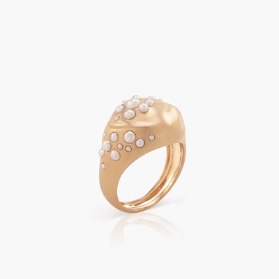 DROP PEARL ROUND RING